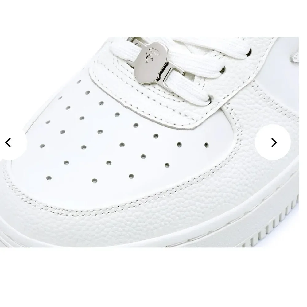 BAPE STA™‎ #9 MENS SHOES IVORY/WHITE SIZE 8.5 NEW WITHOUT BOX